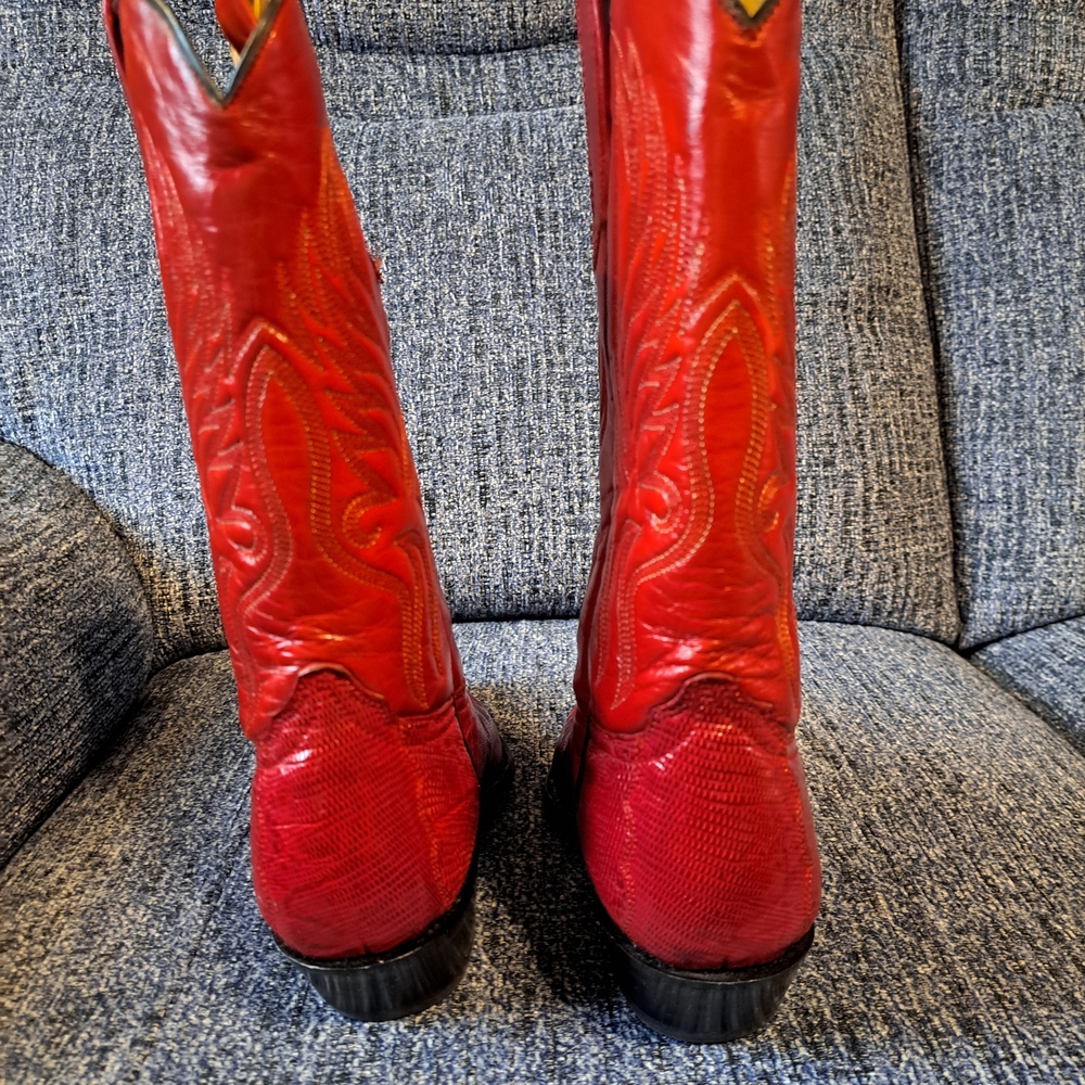 Corral Bold Red Heeled Boots - Picture 7 of 12